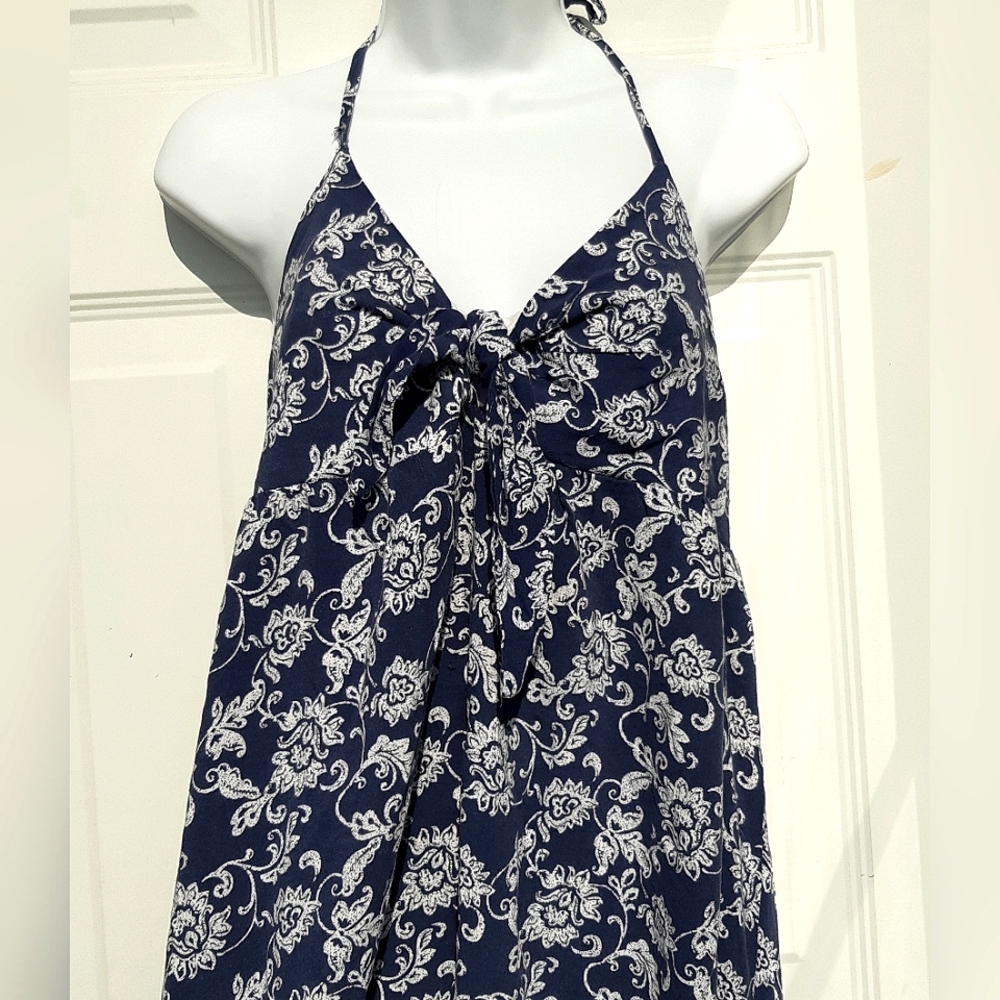 Blue Halter Dress